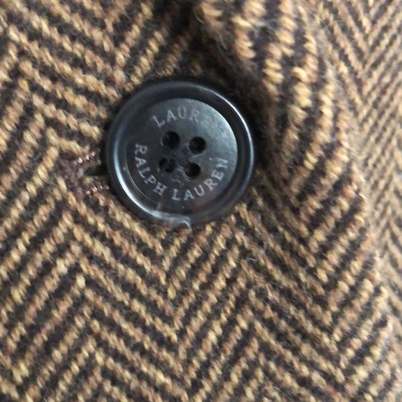 Lauren Ralph Lauren Black Label Brown Herringbone Jacket NWOT - Picture 4 of 16